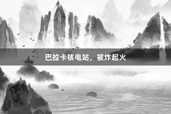 巴拉卡核电站，被炸起火