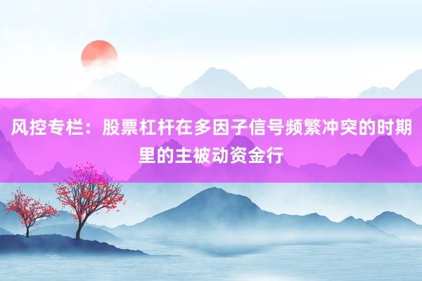 风控专栏：股票杠杆在多因子信号频繁冲突的时期里的主被动资金行