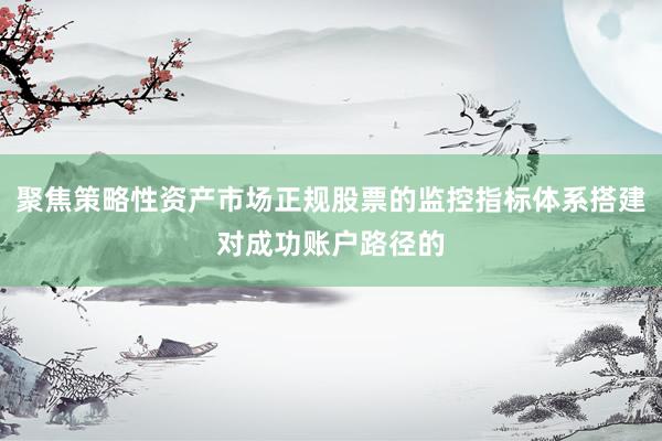 聚焦策略性资产市场正规股票的监控指标体系搭建对成功账户路径的